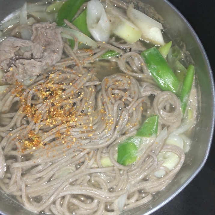 牛肉ネギ蕎麦